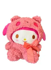 Hello Kitty My Melody Plush In Bear Suit Sanrio Plush FREE SHIPPING
