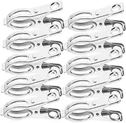VILLFUL 40pcs Stainless Steel Clothespins Windproof Quilt Drying Clips Beach Towel Clips Multi-Functional Laundry for Indoor Outdoor