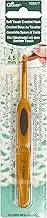 Clover Soft Touch Crochet Hook, 4.5 mm Size, Brown