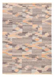Vintage Hand Woven Kilim Rug 5'2" x 7'9" Traditional Wool Carpet