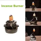 Backflow Incense Holder Handcrafted Clay Burner with Charming Fragrance