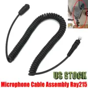 For Ray215 VHF Radio Replace Microphone Mic Cord Cable Coiled Assembly R49060 US