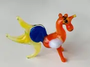 Mr. ROOSTER~Collectible Hand Blown Art Glass Figurine~ Handmade Tiny Cute Animal