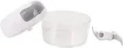 Garlic Chopper Safe Mini Transparent Mincer for Kitchen (White)