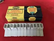 AURORA Model Motoring Slot Car Overpass Trestle Posts w/ Extensions Box Vintage
