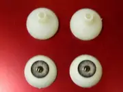 Realistic Acrylic Eyes for Halloween PROPS, MASKS, DOLLS or Bears (GRAY 26mm)