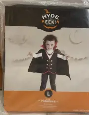 Hyde and Eek! Vampire Halloween Costume Cape size L large 12-14 NEW