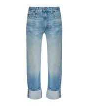 folded-edge jeans 25,28,29,30 blue