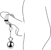 ZJPOJPH Cockring Scrotum Ring With Pendant Strength Training SM Penis Glans Ring for Men Couples(36mm,26mm)