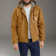 Carhartt Jacket Washed Duck Sherpa Lined Utility~ Men’s Large 0J3826-M