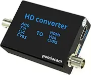 BNC to HDMI Converter,4-in-1 Composite CVBS AHD TVI CVI to HDMI Video Signal Converter,AHD to HDMI Adapter Supporting BNC Cable to HDMI VGA BNC(CVBS) for Camera/DVR/CCTV Security System