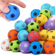 Fidget Spinner Soccer Ball Toy 30PCS, Rotatable Football Fidget Toys, Fun Props Mini Gyro Balls for Kids Adults Birthday Easter Halloween Christmas Party