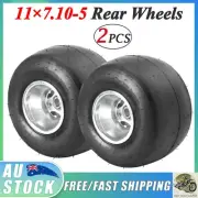 2PCS 11x7.10-5 5" Rear Wheel Rim Tyre For Go Kart Drift Trike Racing Cart Buggy