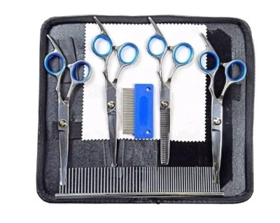 Tito & Silly Dog Grooming Scissors Thinning Shears for Pet - Professional Dog