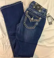 Miss Me Bootcut Jeans Pants Bling Denim