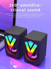 Subwoofer Stereo Surround Music RGB Gaming Speakers Sound Bar For Computer