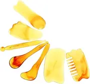 EXQUIMEUBLE 1 Set Portable Resin Massage Scraping Tool Face and Foot Massager for Facial Rejuvenation Muscle Relaxation and for Daily Use and Various Massage Techniques