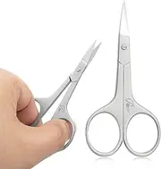 ROUSE Cuticle Scissors Professional Grooming Scissors Stainless Steel Eyebrow Scissors-Eyelash Scissors, Mustache, Beard-Manicure Scissors (Cuticle Scissors)