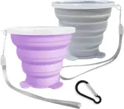 Silicone Collapsible Travel Cups Folding Camping Hiking, Beach, Outdoor 180ML