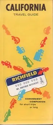 1962 Richfield Road Map: California NOS
