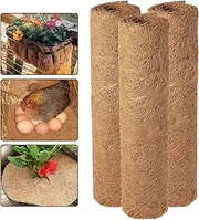 Proxima Direct 3PCS 30x100cm Coconut Mat Natural Coco Liner Roll Coconut Palm Carpet Coconut Coir Liner Sheets Coco Mat for Planter Window Box Flower Basket Garden Decoration Animal Pet Pad Liner