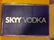 Skyy Vodka Square Rubber Bar Cocktail Spill Mat Blue Barware 18" X 12" Brand New