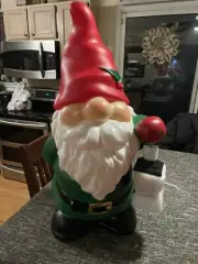 NEW 30” GNOME HOLDING LANTERN BLOW MOLD