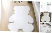4.6x6 ft Bear Soft Fluffy Large Rug, Shaggy Faux Sheepskin Fur 4.6*6FT White