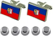 [Select Gifts] Shirt Dress Studs Gliwice City Poland Flag Cufflinks