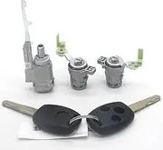 Lock Set Ignition Switch Barrel Door Lock Barrel with 2 Keys CRV 2003-2006(3-Button Keys)
