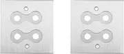 Binxind 2X Connector Banana Wall Plate Banana Plug Binding Post Wall Plate for Speakers Home Theater(Single Wall Plate)