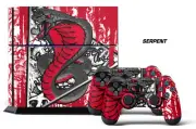 Designer Skin for PS4 Playstation 4 Console System & 2 Controller Decals SERPENT