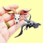 Demon Goat Skull - 1:12 scale miniature cranium curiosities oddities (1 skull)