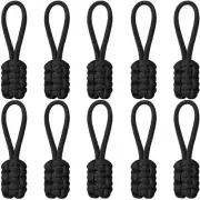 10 Pieces Replacement Zipper Pulls Tab Universal Nylon Zipper Repair Kit Zipp...