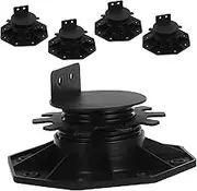 HOLIDYOYO Adjustable Deck Supports 5pcs Plastic Pedestals Strong Bearing for Floor Bed Cabinet