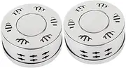 Healvian 1set Anti-scald Moxibustion Box Holder Packets Men Tool Mat Roller Devices Point Patches Exerciser Individual Fascia Smart Massager Pm Silver Stainless Steel 2pcs