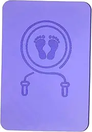 ａ aternee Cordless Jump Rope Mat Exercise Mat Double Sided Non Slip Pilates Floor Protection Noise Reduction Indoor Slow Jogging Pad, Purple