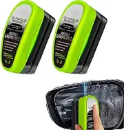 Oil Film Cleaning Brush, Car Window and Windshield Cleaning Brush,Enhance Clarity and Visibility, Car Cleaner (150mlx2)