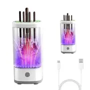 Electric Makeup Brush Cleaner and Dryer Machine Automatic Brush Fast Cleaning Tool-White