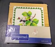 Portmeirion Pamona Wood/Ceramic Tile Teapot Stand by Pimpernel