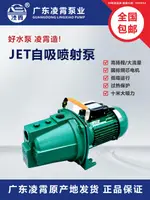 廣東凌霄噴射泵家用自吸抽水泵220V大吸力大流量高揚程小型抽水機