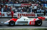 Bruno Giacomelli ITA Alfa Romeo 179C waits on the grid for the sta- Old Photo