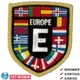歐洲盾型電繡 補丁 國旗 布章 手工藝 布貼 立體 背膠章 帽子 europe flag patch 刺繡貼布