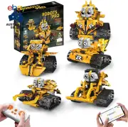 STEM Building Toys, 5 in 1 Remote & APP Control Car Building Blocks Set, Science