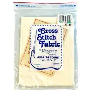 Counted Cross Stitch Fabric Aida Cloth 14 Count Vintage Regency Mills 12x18 NIP