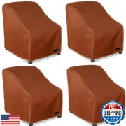 NettyPro Patio Chair Covers for Outdoor Furniture 4 Pack, Waterproof Heavy Du