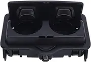 Rear Seat Armrest Cup Holder for RS3 8V 2017 to Present, Multifunctional Center Console Cup Holder, Impact Proof Backseat Armrest Water Cup Holder for Business and Storage (Black)
