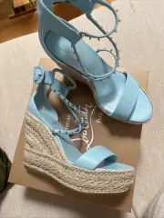 Christian Louboutin CHOCAZEPPA Spikes 120 Platform Wedges Sandals Shoes New 42