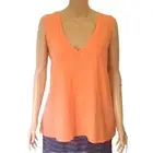 MADEWELL Plus Size 2X Tank Top Tunic Peach Beachy Boho V Neck Cotton Loose Flowy