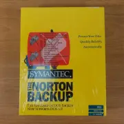 Symantec Norton Backup Version 2.2 DOS 3 1/2 Diskettes Vintage 1993 New Sealed